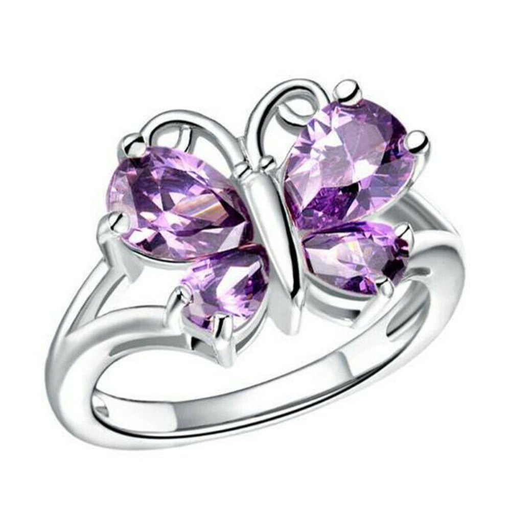 SOLD Amethyst Butterfly Ring